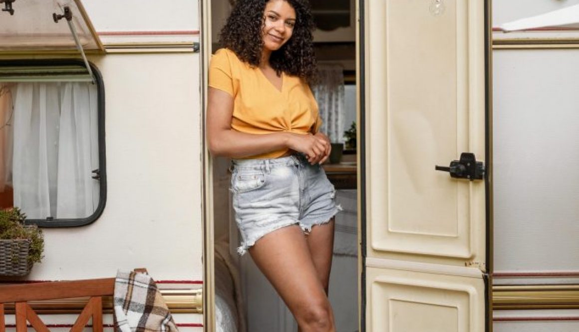 happy young woman long view scaled